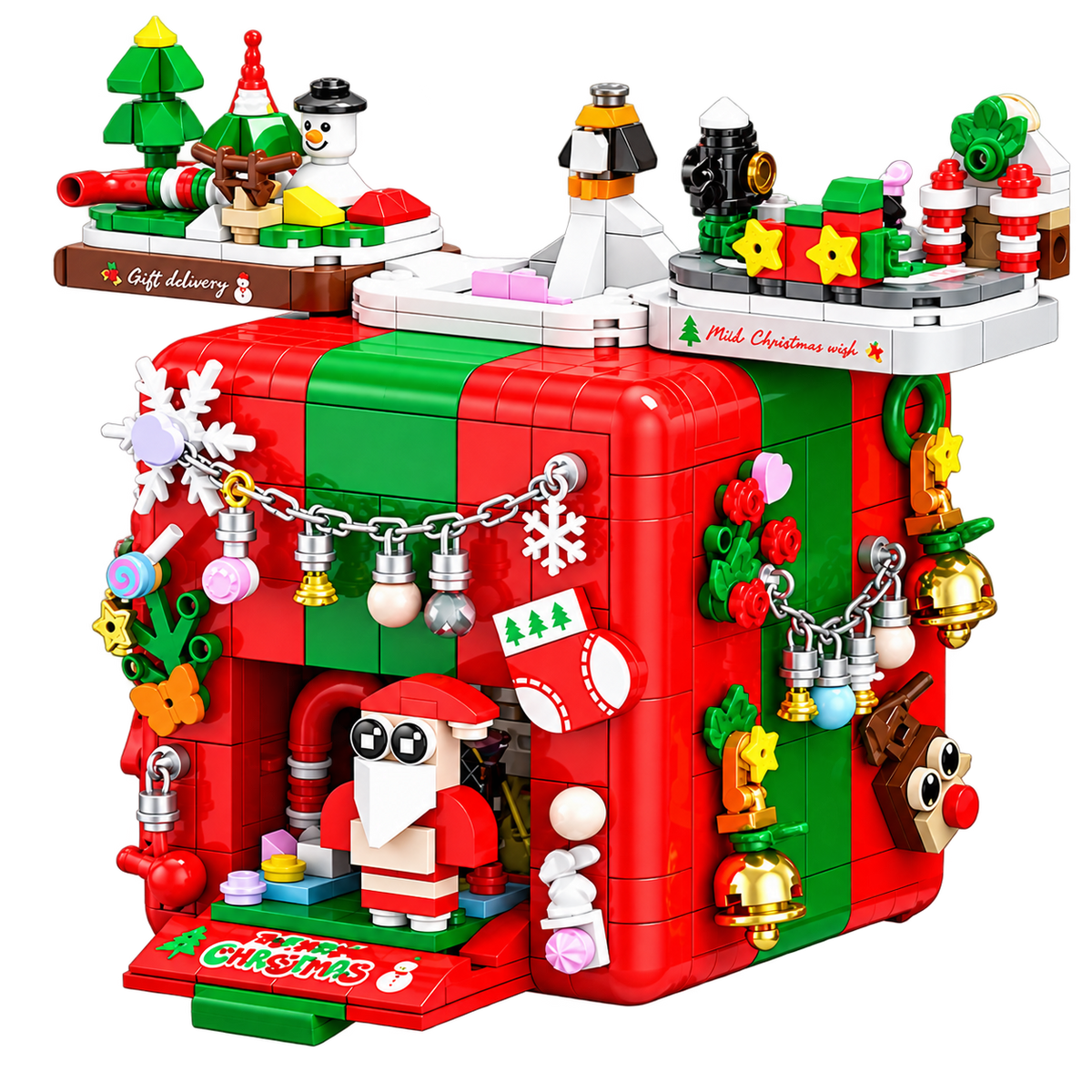 Christmas Gift Box Building Set – 1000+ Pieces