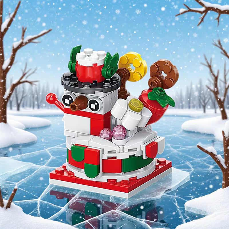 8-in-1 Christmas Tree House Building Set