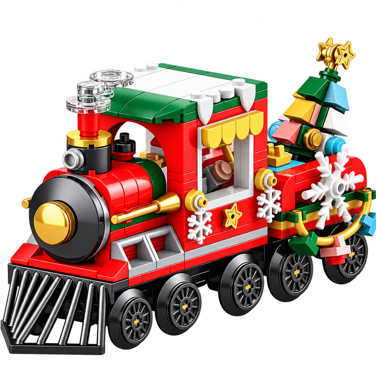 Vintage Christmas Express Train Building Set
