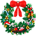 Festive Christmas Wreath Building Set