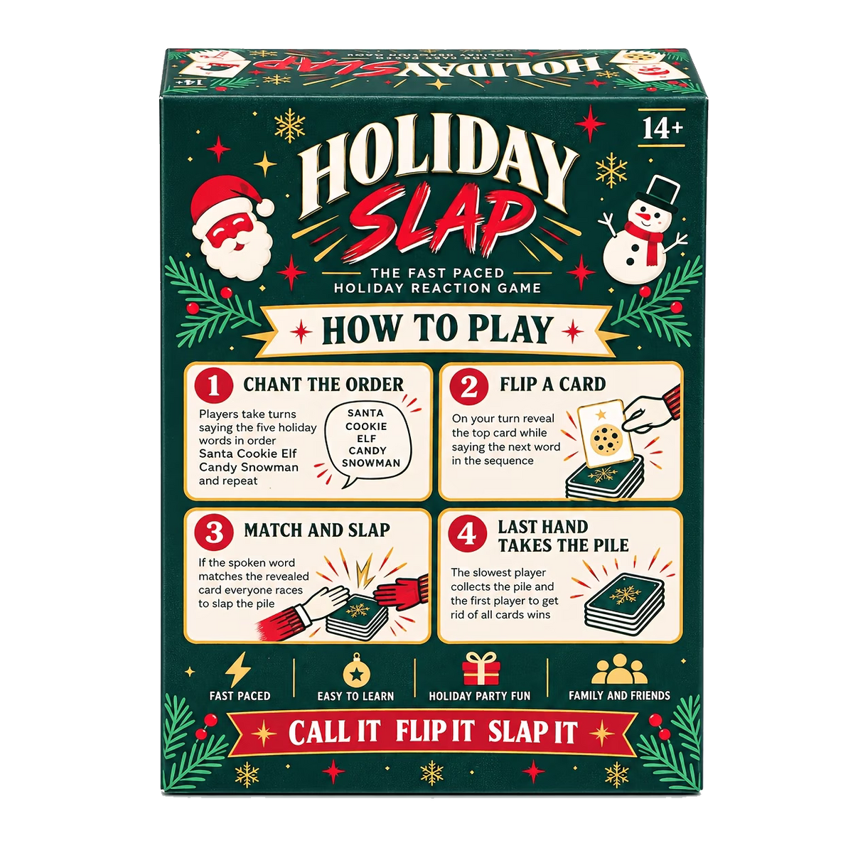 Holiday Slap! Christmas Card Game – Fast-Paced Family Fun