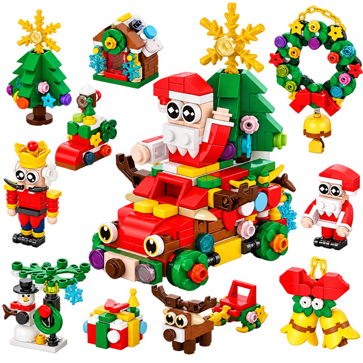 10-in-1 Mini Christmas Wonderland Building Set