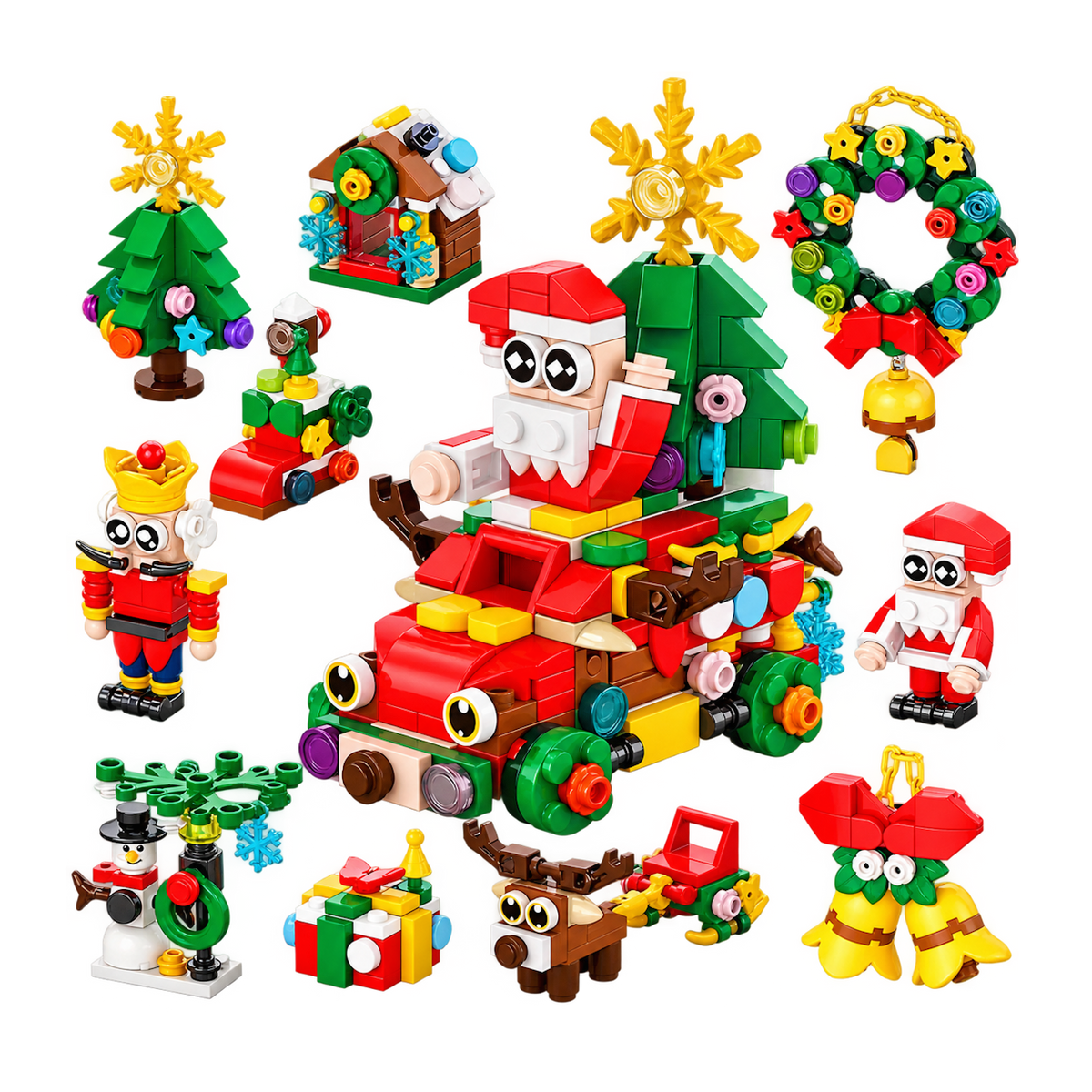 10-in-1 Mini Christmas Wonderland Building Set